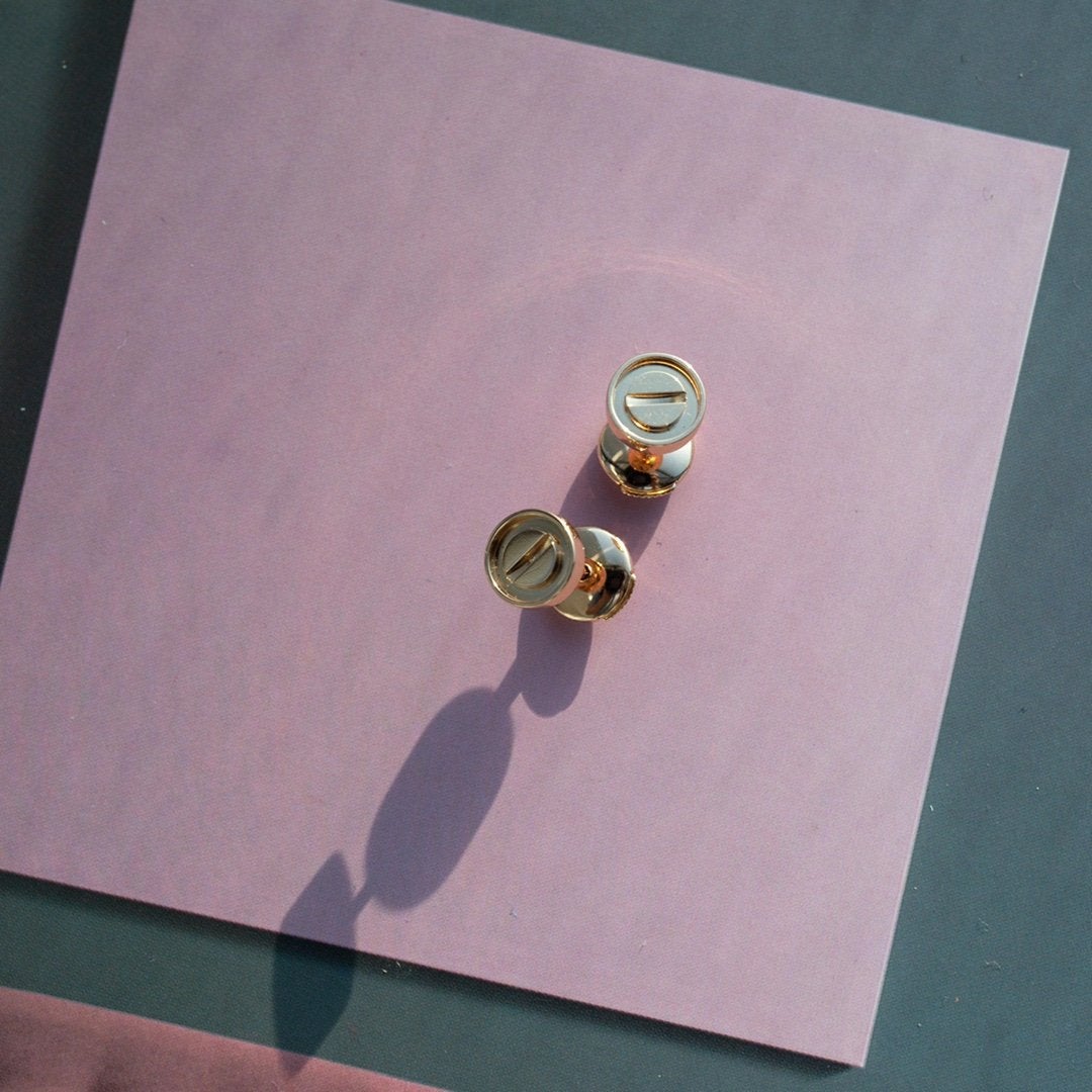 CARTIER LOVE EARRINGS PINK GOLD 7.2MM