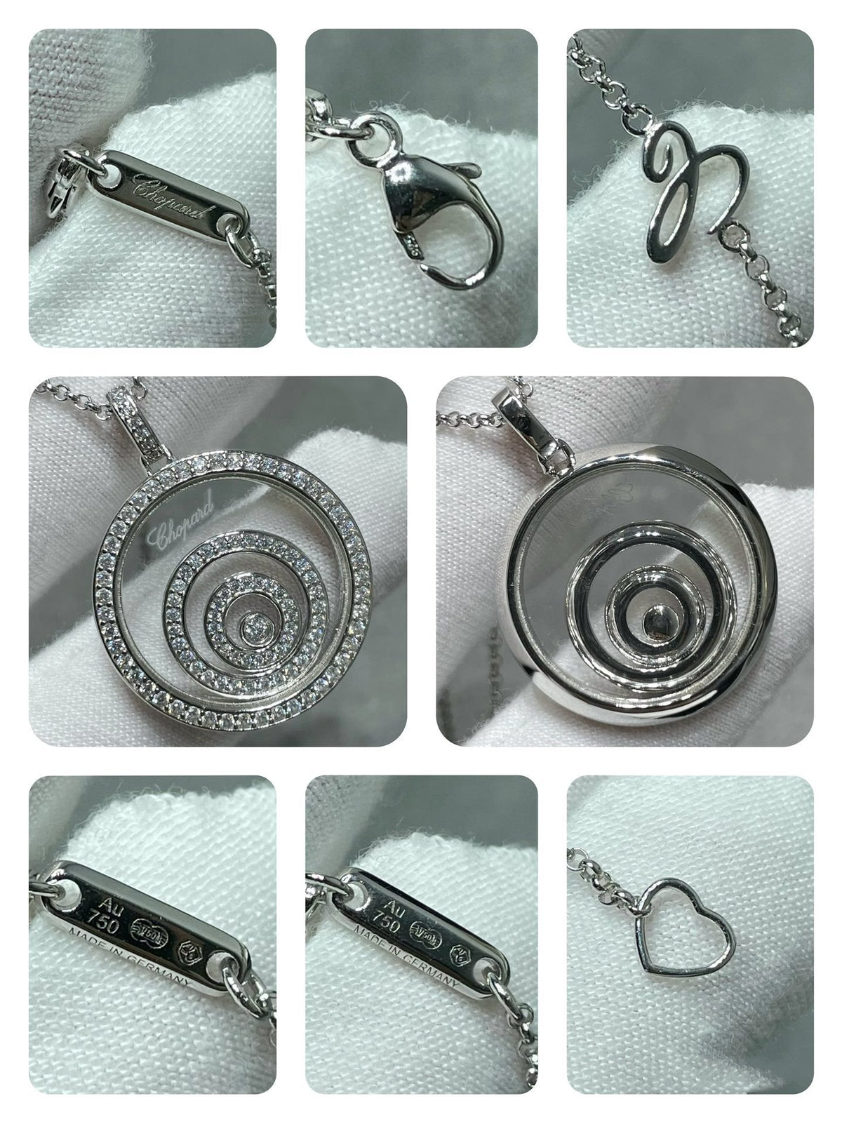 CHOPARD HAPPY SPIRIT DIAMOND PAVED NECKLACE