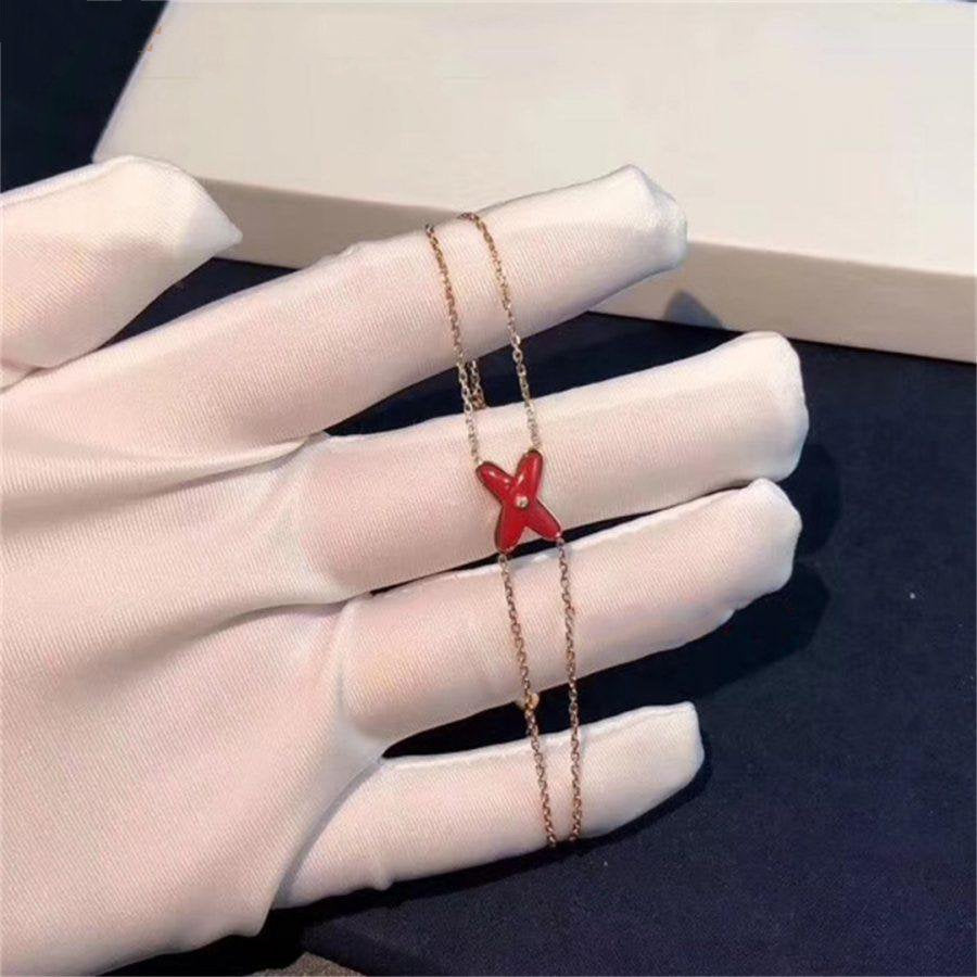 CHAUMET JEUX BRACELET CARNELIAN PINK GOLD 1 DIAMOND
